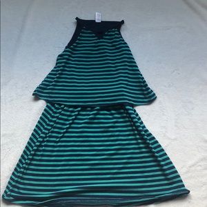 Cute blue striped dress